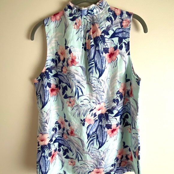 Tommy Bahama Floral Linen Top NWT - Picture 8 of 8